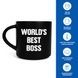Чашка Orner Store &laquo;World's best BOSS&raquo; чорна 19076 фото 4