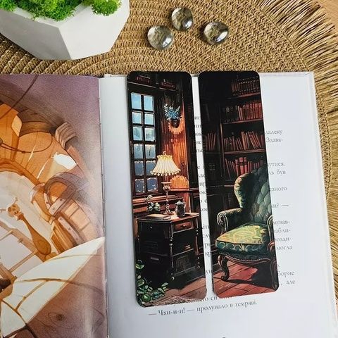 Закладка для книг MriyTaDiy модель "Стара бібліотека" 19958 фото