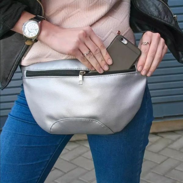Сумка-бананка Choice Silver 6341 фото