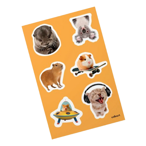 Об'ємні стікери Cobart Animals 16612 фото