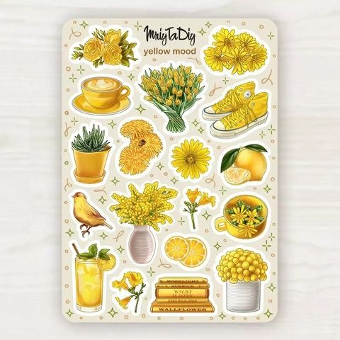 Стікер-лист MriyTaDiy модель Yellow mood 14525 фото