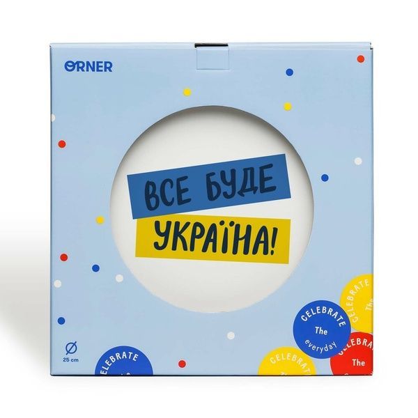 Тарілка Orner Store Все буде Україна 13367 фото